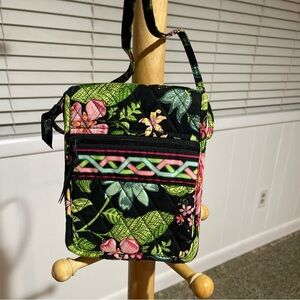 Vera Bradley Botanica Pattern Top Zip
Hipster Crossbody Bag Purse